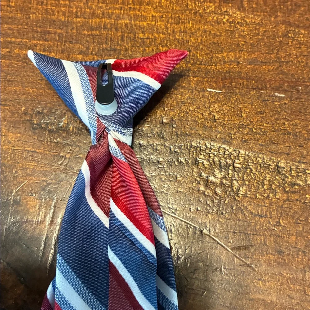 Boys red, white and blue neck tie